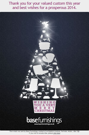 Base Furnishings Christmas E-Card